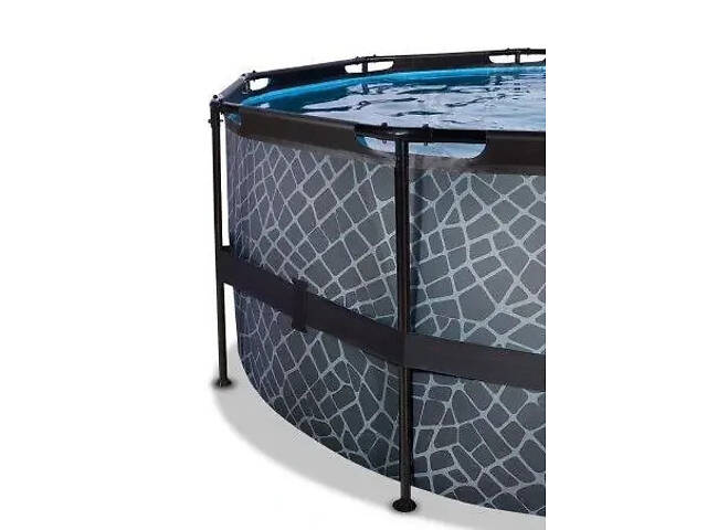 Басейн EXIT круглий з куполом 450х122 см + тепловий насос + пісочний фільтр 'камінь' - Фото 5