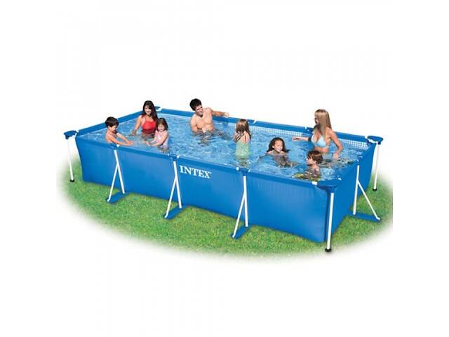 Бассейн каркасный Intex Rectangular Frame Pool 28273 450х220х84 см 7127 л - Фото 1