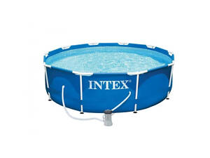 Бассейн каркасный 'Metal Frame Pool' Intex 28202, 305Х76 см, с фильтр-насосом, 4485 л.