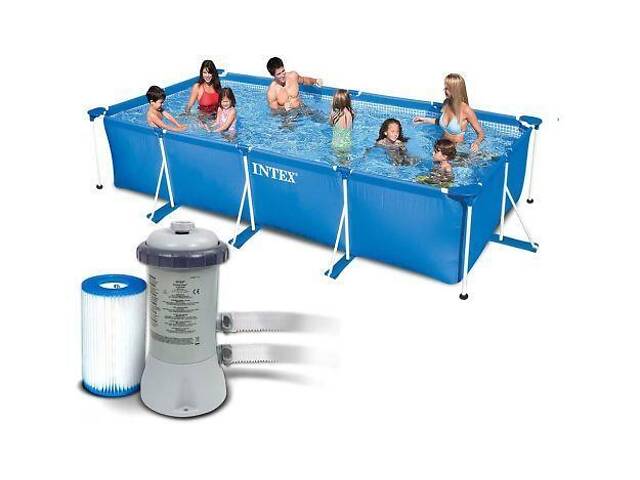 Басейн каркасний Intex 28274NP фільтр-насос, 450 х 220 см - Фото 1