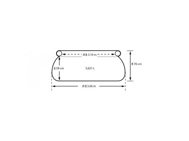 Басейн наливний Інтекс 28130, 366х76 см - Фото 2
