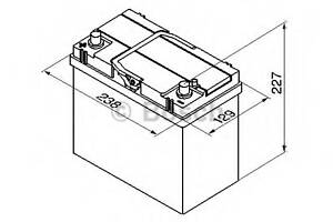 Батарея акумуляторна Bosch 12В 45Аг 330А(ASIA) L+