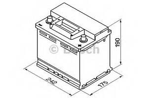 Батарея акумуляторна Bosch 12В 56Аг 480А(EN) R+