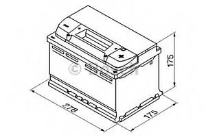Батарея акумуляторна Bosch 12В 74Аг 750А(EN) R+