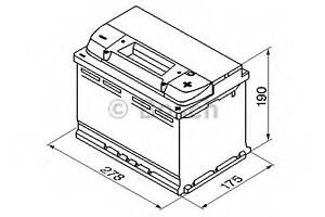 Батарея акумуляторна Bosch 12В 77Аг 780А(EN) R+