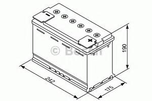 Батарея акумуляторна Bosch AGM 12В 60Аг 680А(EN) R+