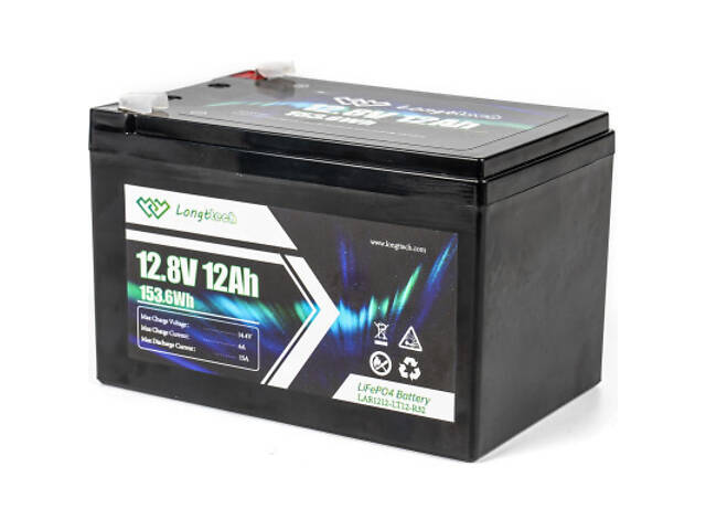 Батарея LiFePo4 Longttech LiFePO4 12.8V - 12Ah (LAR1212-LT12-R32) - Фото 3