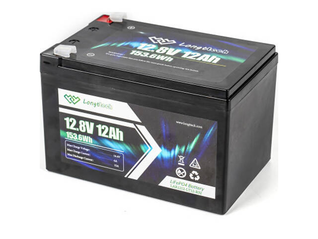 Батарея LiFePo4 Longttech LiFePO4 12.8V - 12Ah (LAR1212-LT12-R32) - Фото 6
