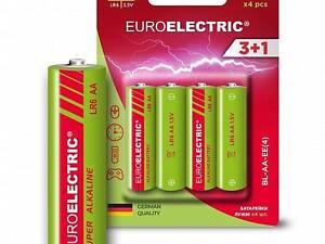 Батарейка АА щелочная 1.5V blister 4шт [4260642633103] BL-AA-EE(4) EUROELECTRIC