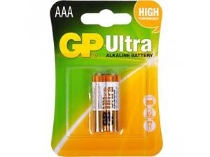 Батарейка GP ULTRA ALKALINE, 24AUHM-2UE2 LR03, AAA (2шт бл.)