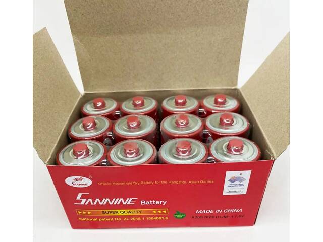 Батарейки R20 Sannine D 1.5V (Цена за упаковку) - Фото 4