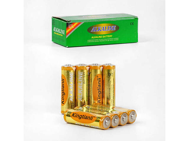 Батарейки 'Kingtianly' C 56905 (20) Alcaline, пальчиковые, АА 1,5V, ЦЕНА ЗА 60 ШТ. В блоке - Фото 1
