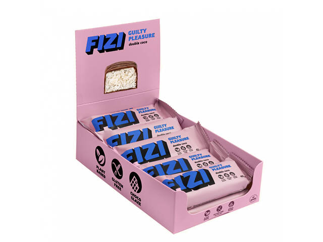 Батончики шоколадні FIZI Chocolate Bar 10х45g (1086-2022-10-0336) - Фото 1