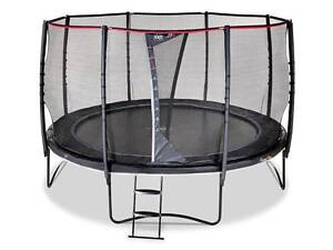 Батут большой, профессиональный, EXIT PeakPro 427 (с защитой, на 200 кг, больше 4 метров)