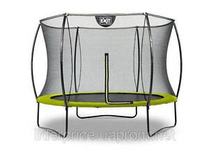 Батут EXIT Silhouette 244 см с защитной сеткой зеленый, Оригинал!