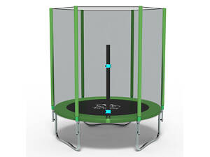 Батут FitToSky 140 см з сіткою зелений