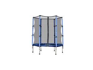 Батут FitToSky 140см з сіткою синій