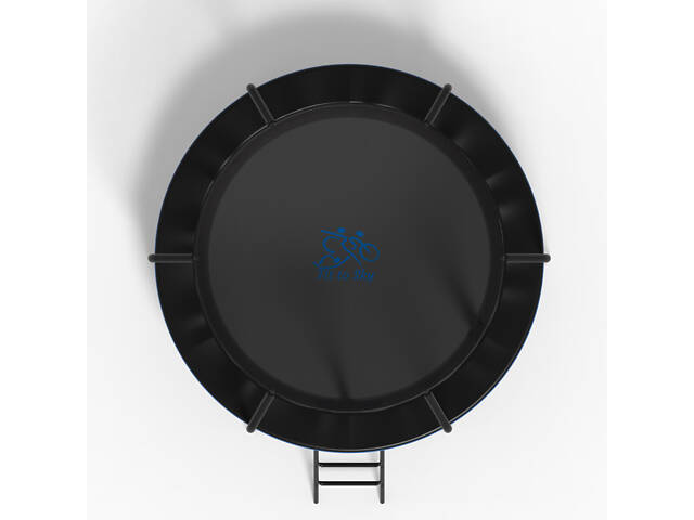 Батут FitToSky 252см Black Premium c сеткой и лесенкой 48 пружын - Фото 2