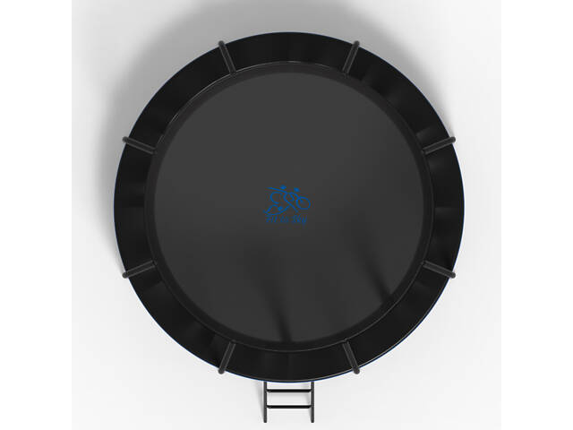 Батут FitToSky 312см Black Premium c сеткой и лесенкой 56 пружын - Фото 3