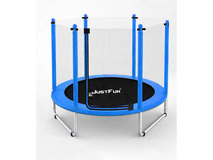 Батут Just Fun 152см Blue зовнішня сіткa