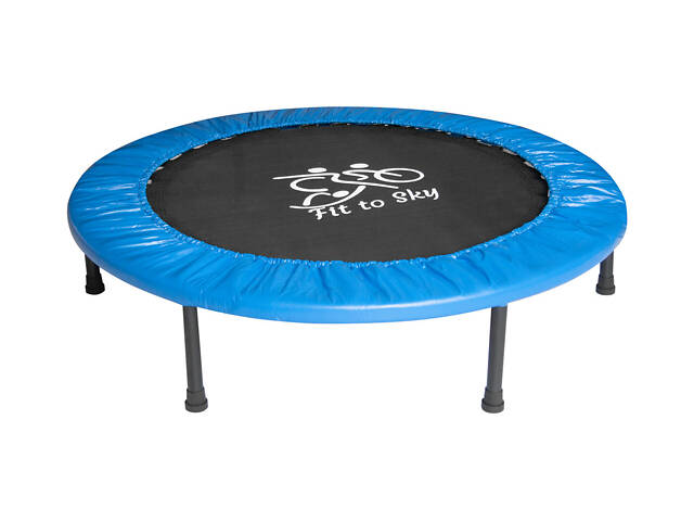 Батут комнатный складной FitToSky 102 см, синий - Фото 1