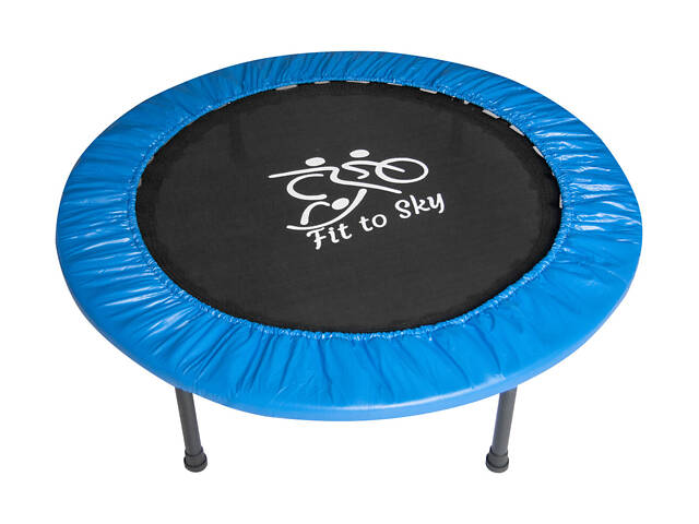 Батут комнатный складной FitToSky 102 см, синий - Фото 2