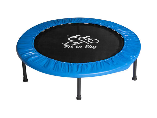 Батут комнатный складной FitToSky 102 см, синий - Фото 3