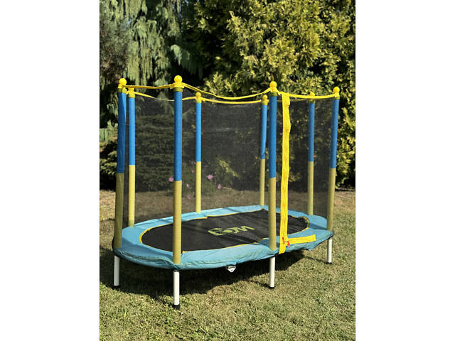 Батут манеж 170x107 см овальний із сіткою WCG Oval - Фото 6