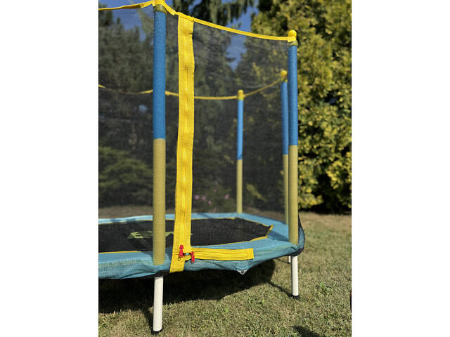 Батут манеж 170x107 см овальний із сіткою WCG Oval - Фото 7