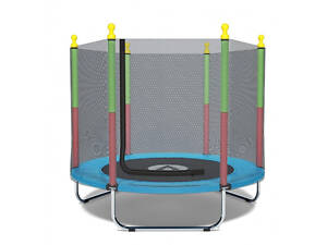 Батут манеж детский с сеткой Atleto 160 см синий KRB10