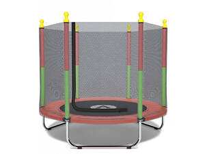 Батут манеж детский с сеткой Atleto 160 см красный KRB10