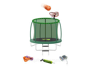 Батут WCG 305 см с внутренней защитной сеткой и LED подсветкой 10FT, Оригинал!