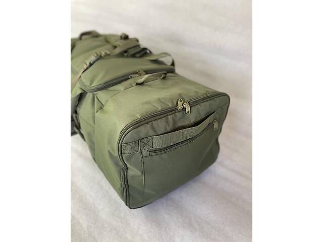 Баул - рюкзак 140л Олива - Фото 5