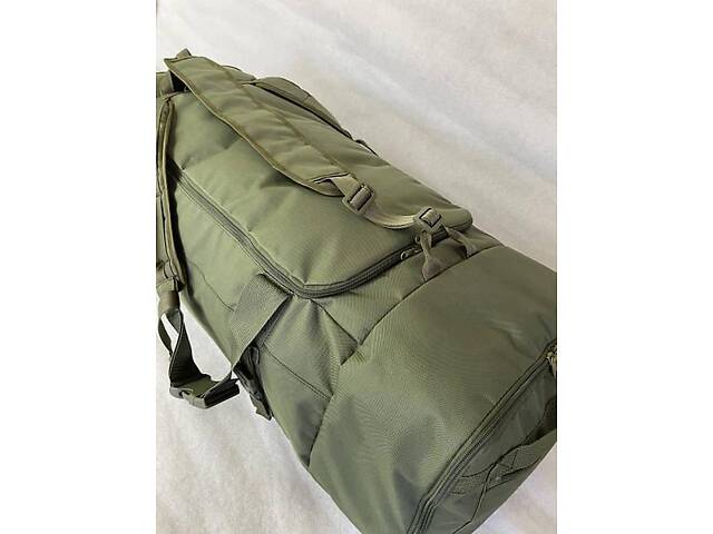 Баул - рюкзак 140л Олива - Фото 7
