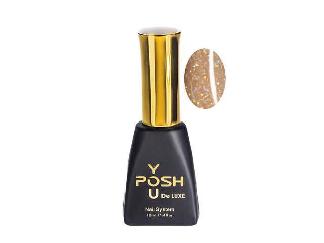 База для гель-лака камуфлирующая YouPOSH De luxe French Rubber Base № 14 Шиммерный светло-бежевый