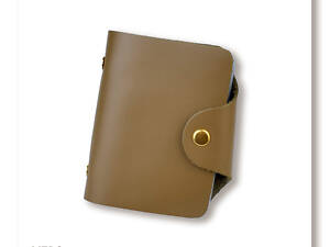 Базова шкіряна візитниця хакі