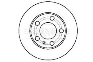 BBD4369 BORG & BECK - Диск гальмівний (2 шт)