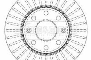 Гальмівний диск Borg & Beck BBD4510