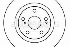 Гальмівний диск Borg & Beck BBD4606