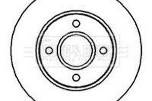 BBD4983 BORG & BECK - Диск гальмівний (2 шт)
