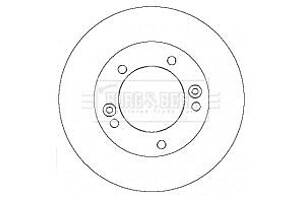 Гальмівний диск Borg & Beck BBD5132