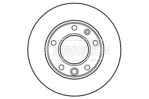 Гальмівний диск Borg & Beck BBD5134