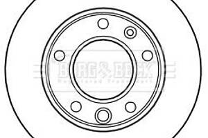 Гальмівний диск Borg & Beck BBD5134