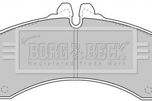Комплект гальмівних накладок, дискове гальмо Borg & Beck BBP1589