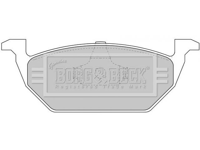 BBP1618 BORG & BECK - Гальмівні колодки до дисків