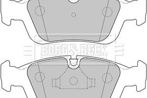 BBP1627 BORG & BECK - Гальмівні колодки до дисків