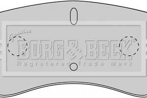 Комплект гальмівних накладок, дискове гальмо Borg & Beck BBP1703