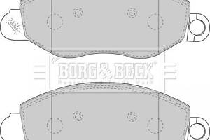 Комплект гальмівних накладок, дискове гальмо Borg & Beck BBP1714