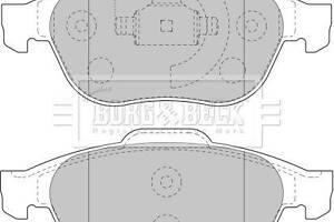 BBP1731 BORG & BECK - Гальмівні колодки до дисків
