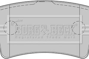 Комплект гальмівних накладок, дискове гальмо Borg & Beck BBP1773